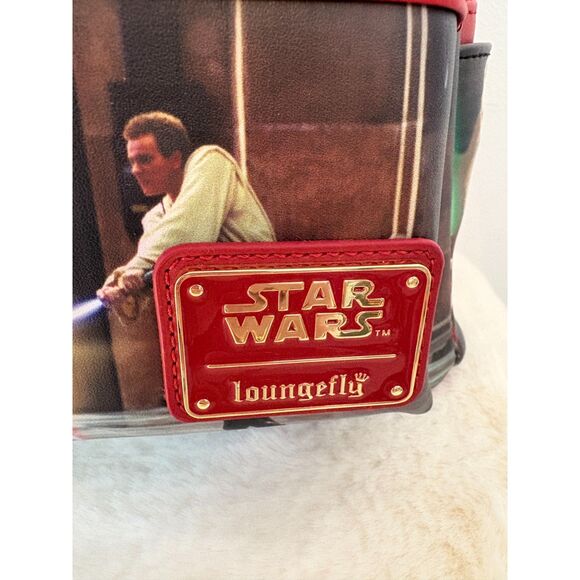 Loungefly Star Wars Phantom Menace Mini Backpack + Zip Around Wallet Bundle NEW - Picture 4 of 15